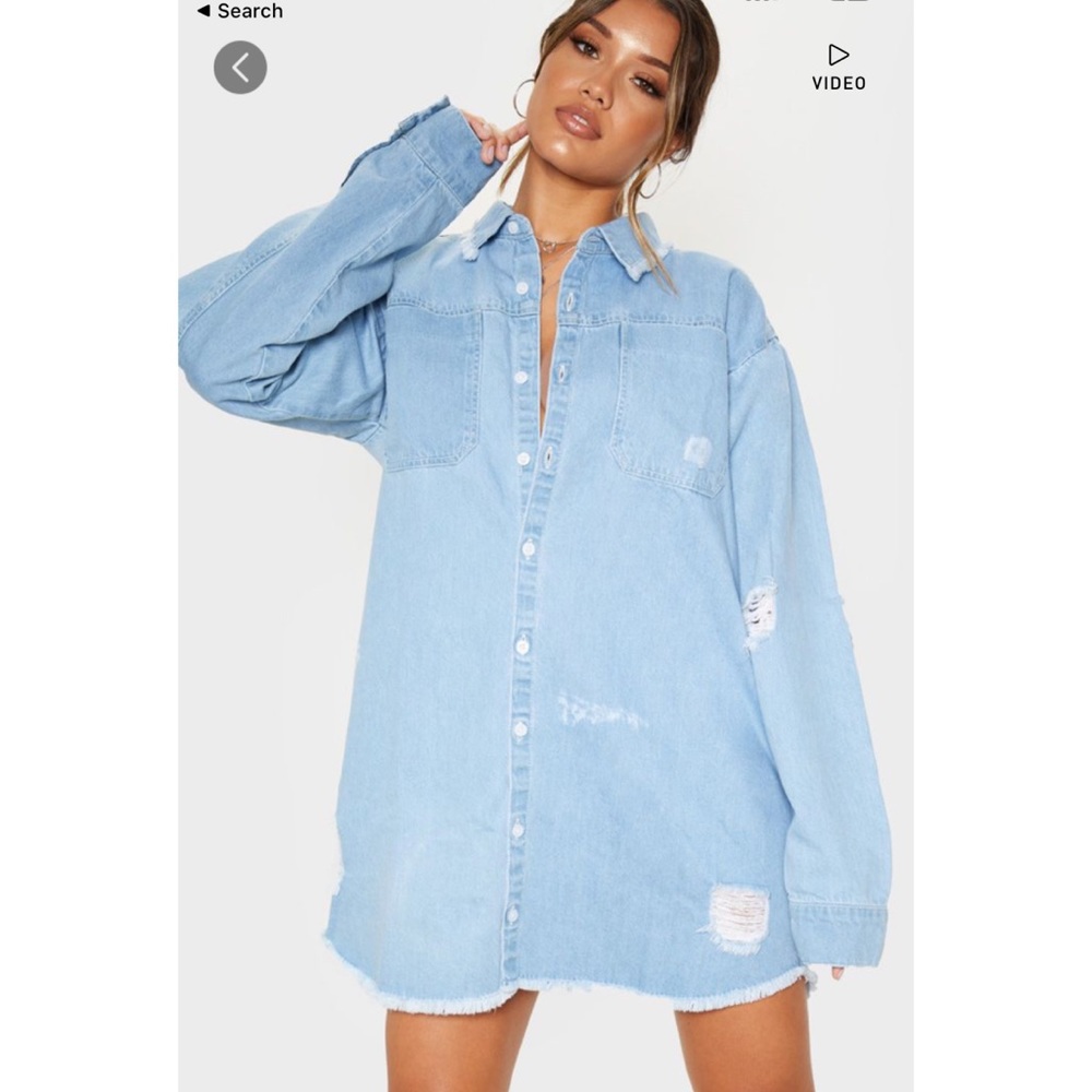Denim Distressed Jacket